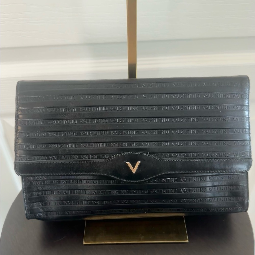 Mario Valentino Vintage Clutch - Black